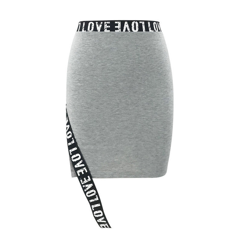 Split hip waist skirt