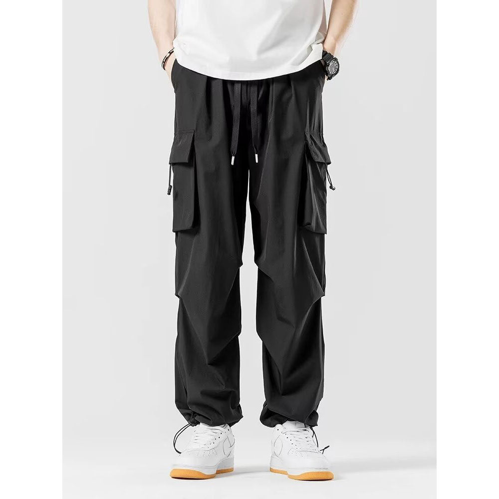 Lockere gerade Cargohose Weite Hose Herren