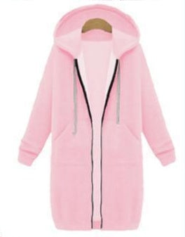 Kapuzen langarm winter pullover damen jacke in eine lange dicke hemd