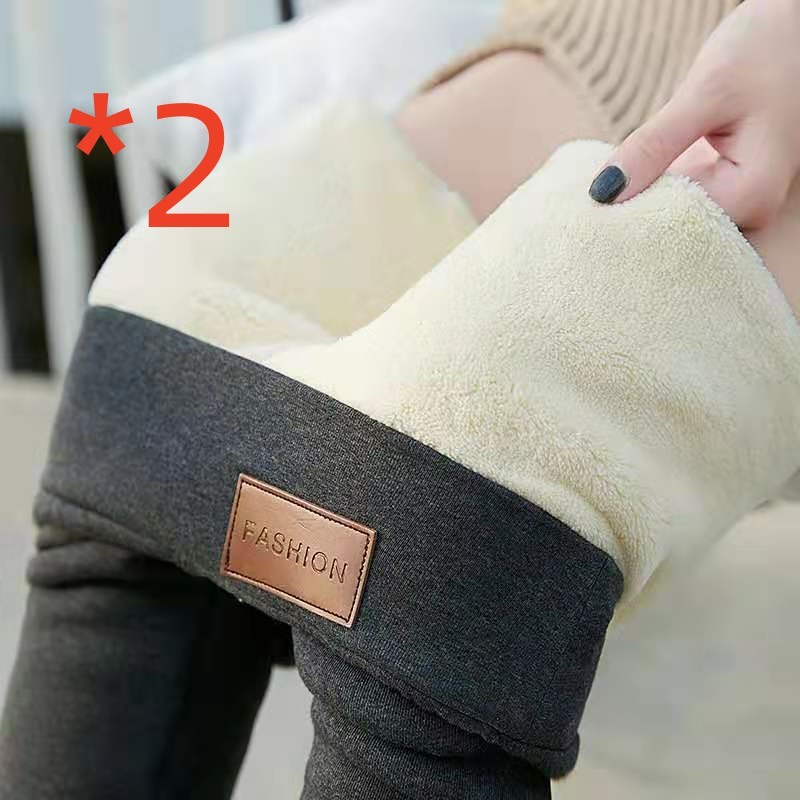 Winter-Leggings aus dickem Lammkaschmir und Samt mit hoher Taille und enger Passform, warm