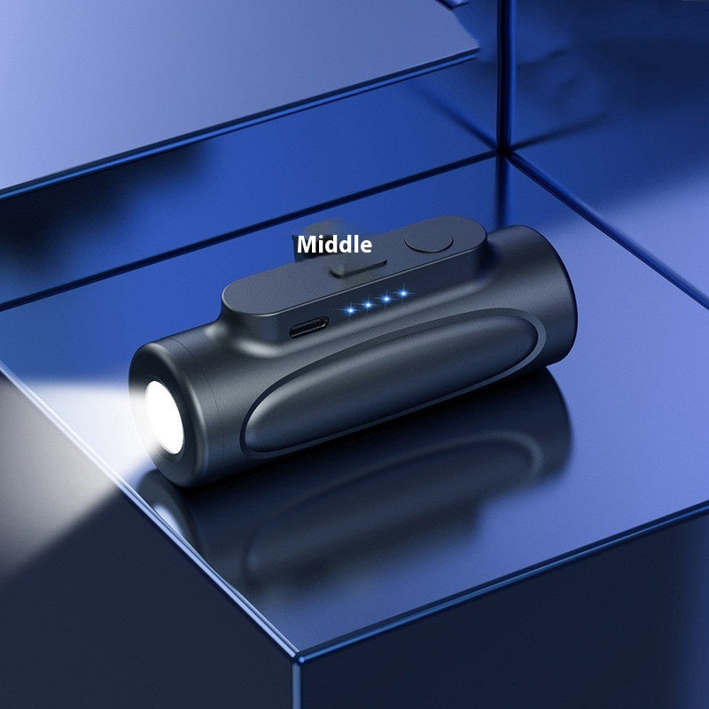 Kreative Power Bank Blendlicht-Taschenlampe
