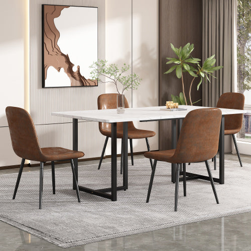 Metal Frame Modern Kitchen Table