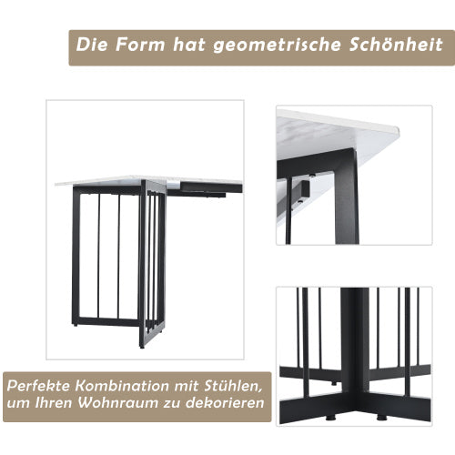 Modern Kitchen Table With Metal Frame ...