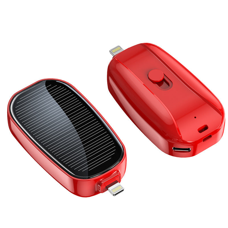 Mini-Solar-Notladegerät, tragbares kabelloses Netzteil