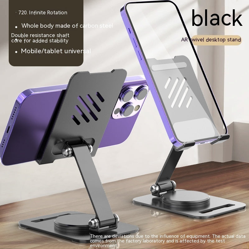 360 Grad drehbarer Metall-Handyhalter für den Schreibtisch, Ständer für Telefonpad, verstellbarer Desktop-Tablet-Halter, Tisch-Handyständer