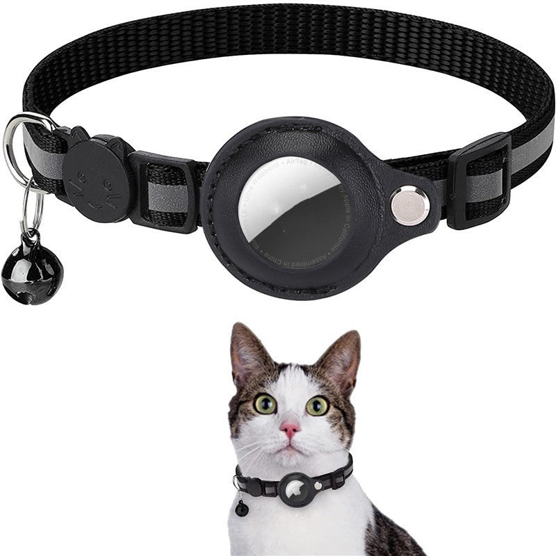 Haustierhalsband mit Glöckchen Airtag Reflektierendes Halsband