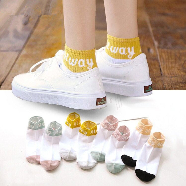 Summer thin boat socks