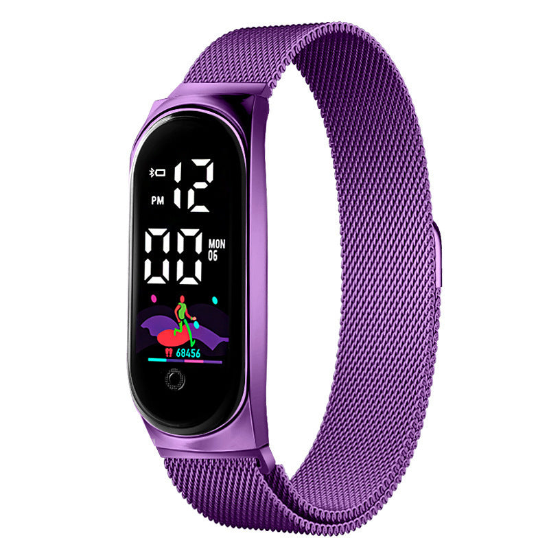 Innovatives, farbenfrohes, wasserdichtes Touchscreen-Armband und Uhr