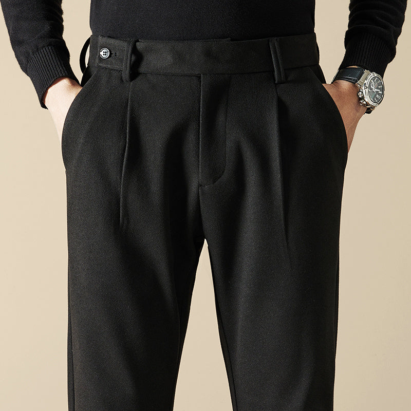 Herrenhose Locker Gerade Wollhose