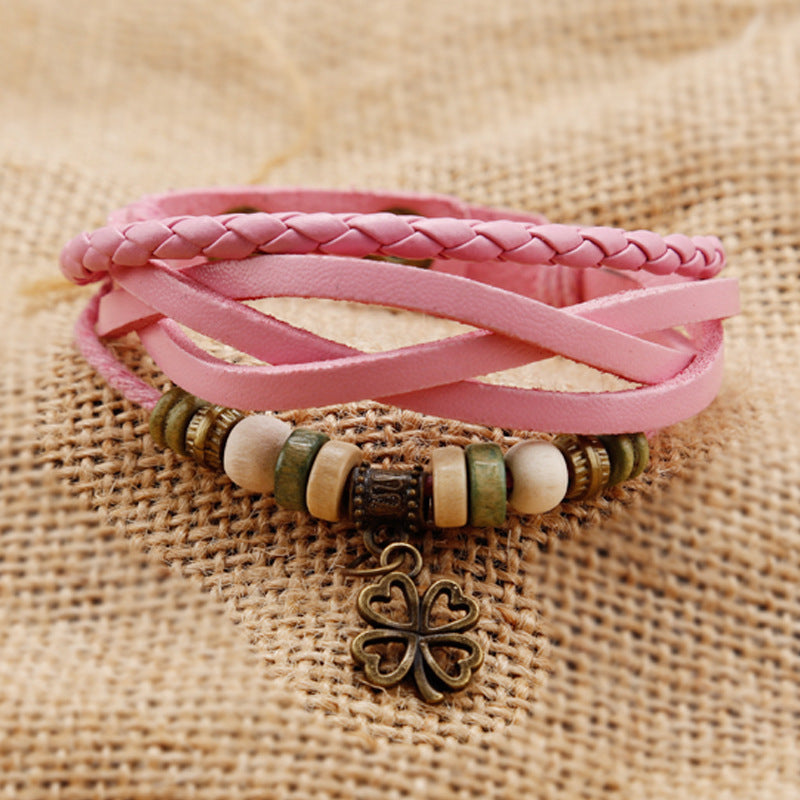 Armbanduhr mit Aufzug aus Rindsleder