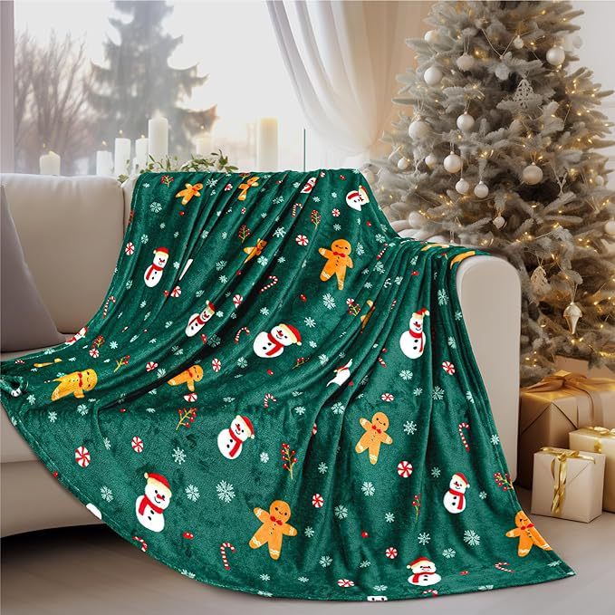 Weihnachtsflanelldecke mit 3D-Druck