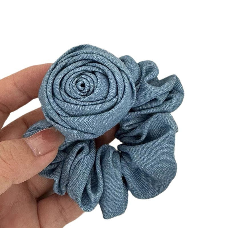 Haarband-Kopfschmuck aus Denim im Western-Stil mit Blumenmuster