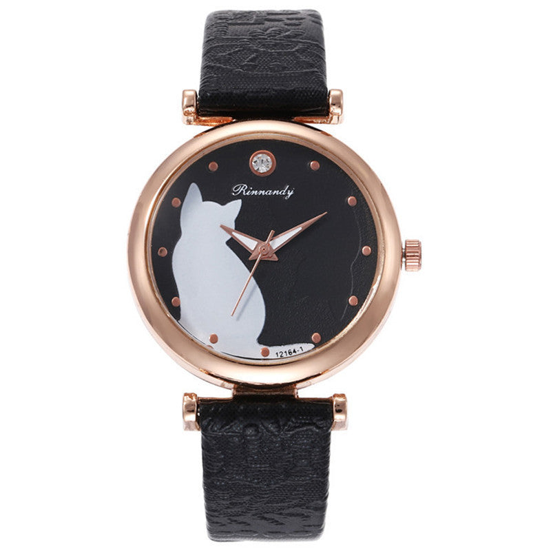 Damenmode Casual Diamant Quarzuhr