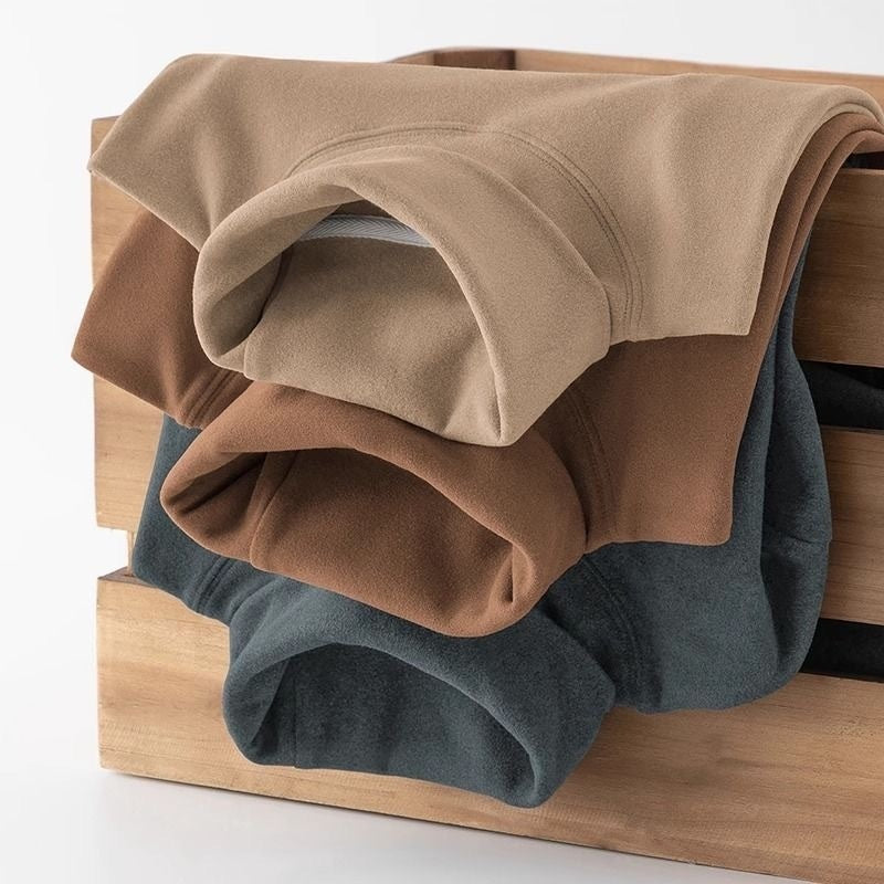 Selbsterhitzendes doppelseitiges Dralon-Rollkragen-Langarm-T-Shirt