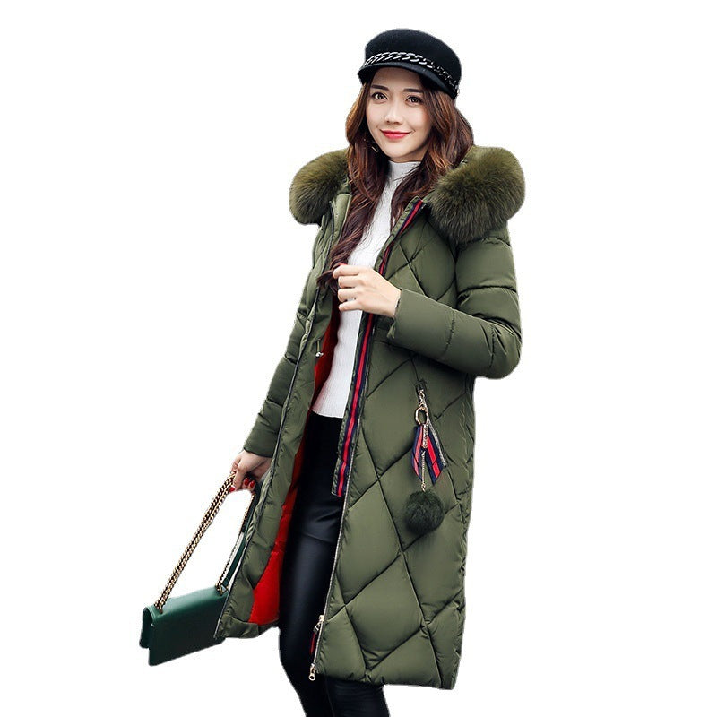 Winter frauen Kleidung Koreanischen Stil Baumwolle-gepolsterte Overknee Verlängert