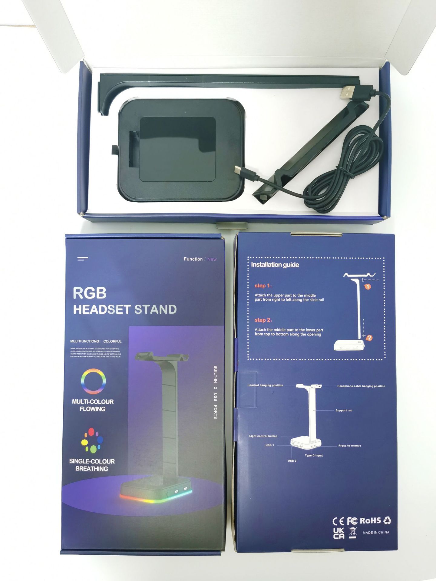 Farbwechselnde Headset-Halterung für Gaming-Headsets