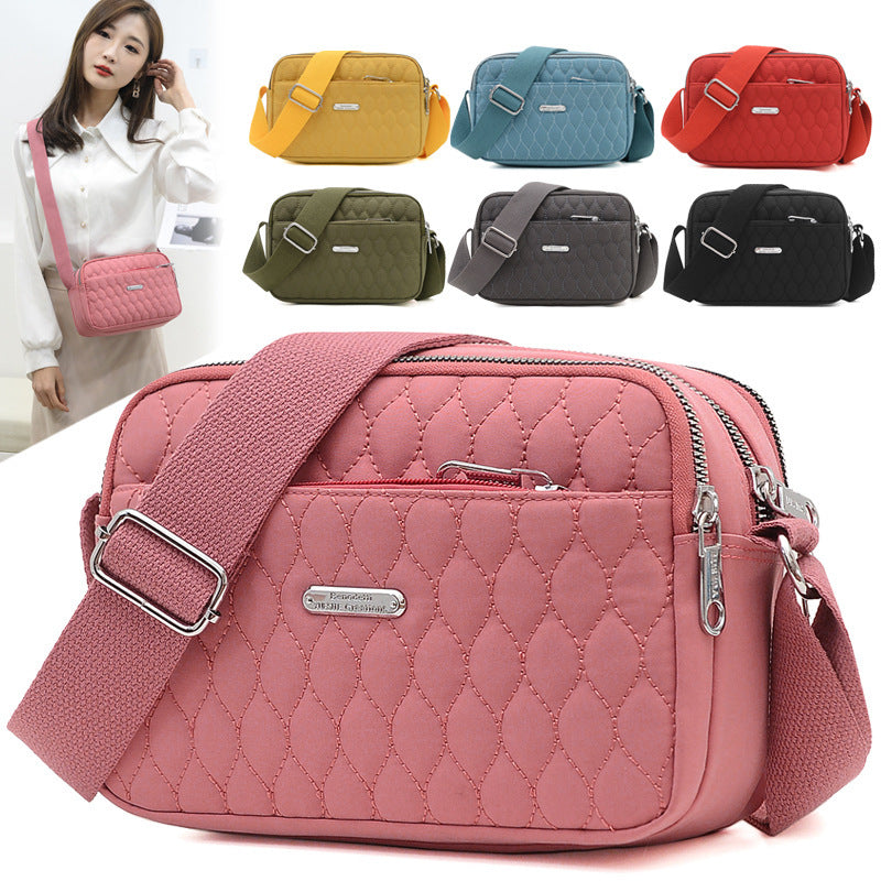 Rhombus Kreative Mode Einfarbig Große Kapazität Schulter Messenger Tasche