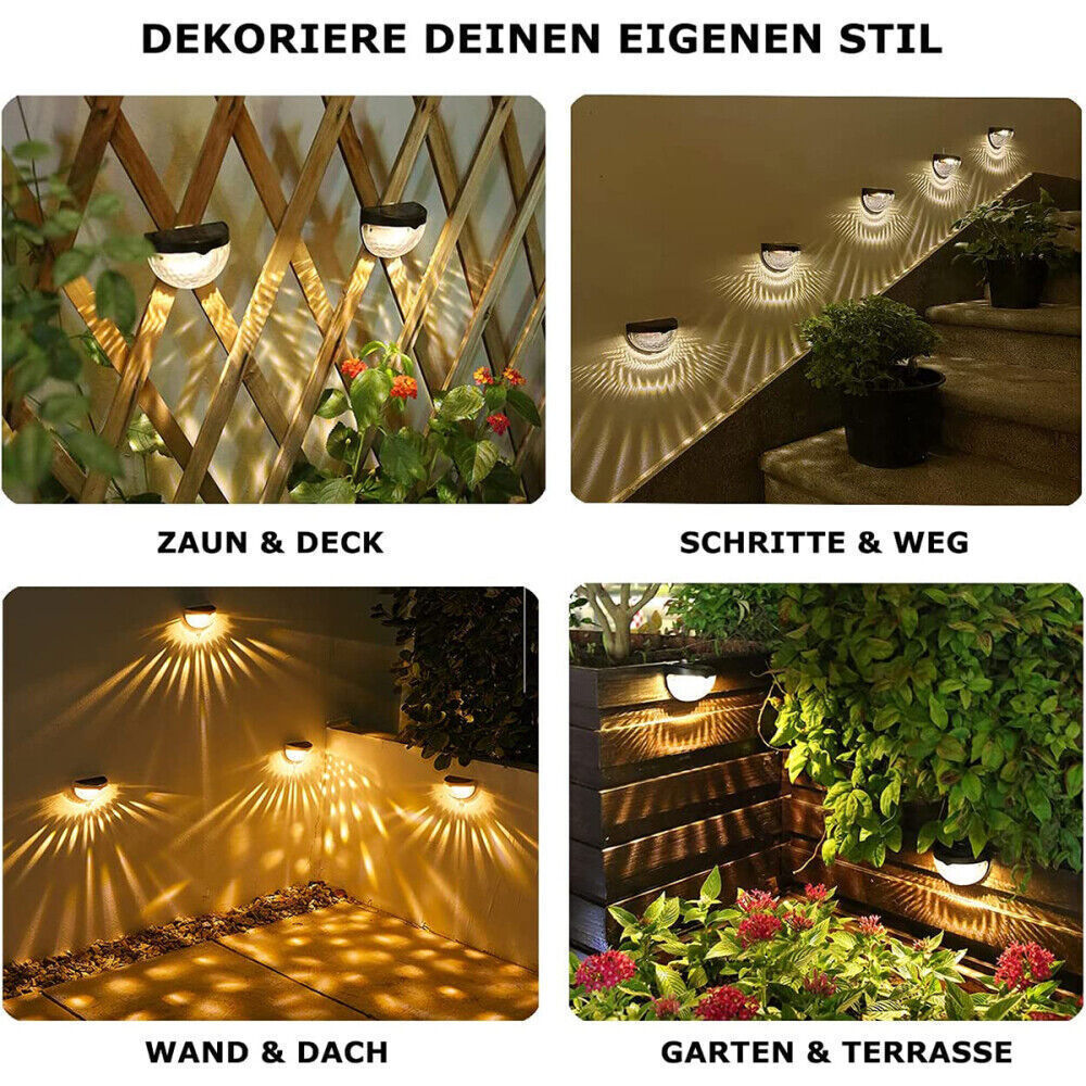Solar-Gartenleuchte aus ABS-Kunststoff