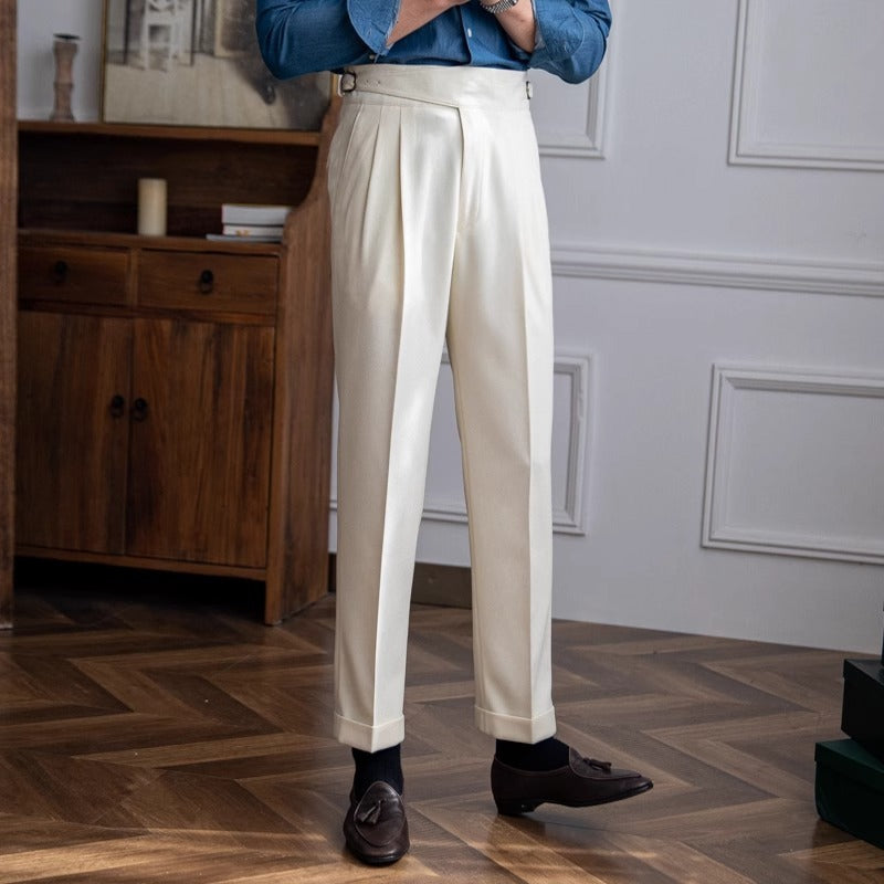 Herbst und Winter Neue Hohe Taille Gerade Casual Vielseitige Hosen