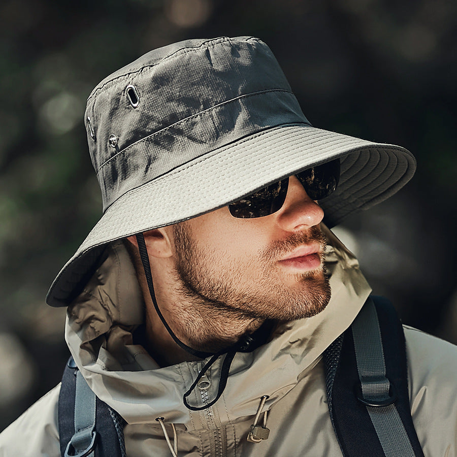 Sommer Neuer Sonnenschutzhut für Herren mit großer Krempe