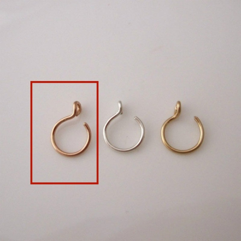 Nicht durchdringender Nasenring, plattiert, 14 Karat Gold, Nasenstecker