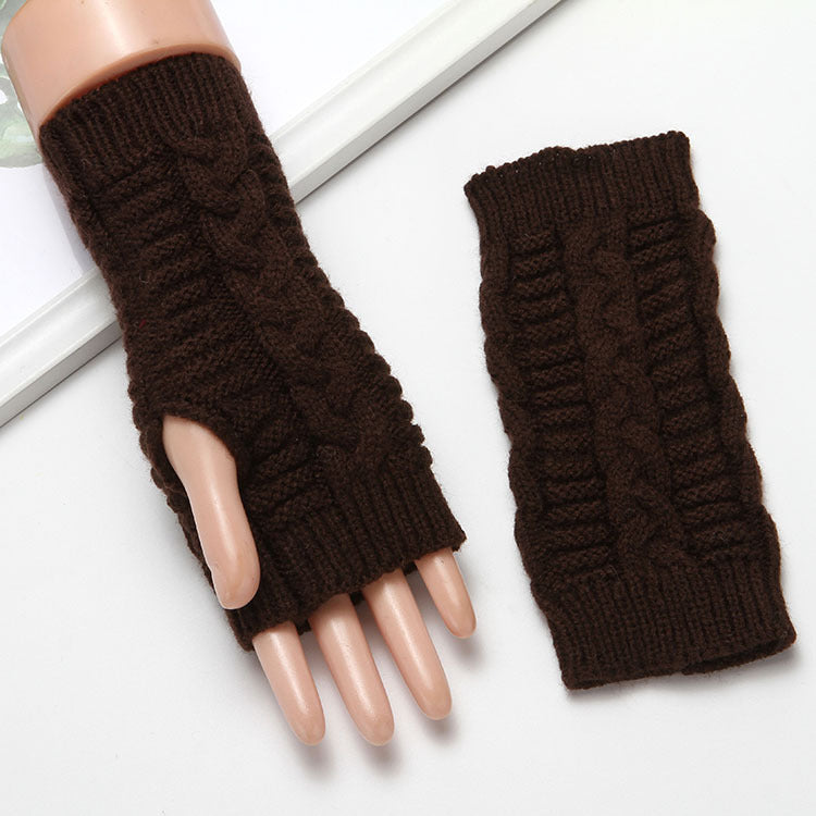 Men's And Women's Extended Warm Wool Leaking Gloves