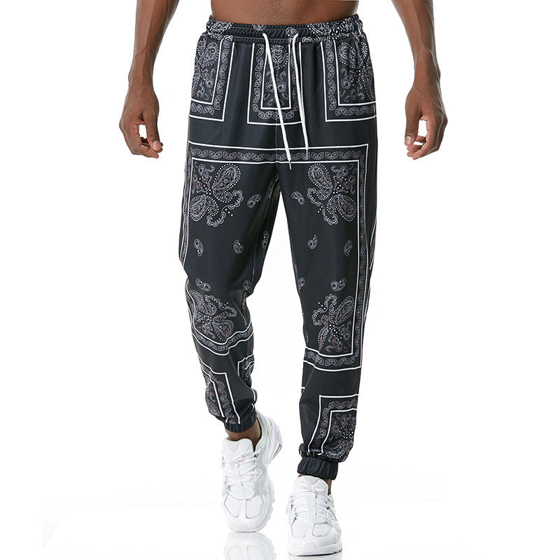 Jogginghose mit Retro-Print, lässige Jogginghose