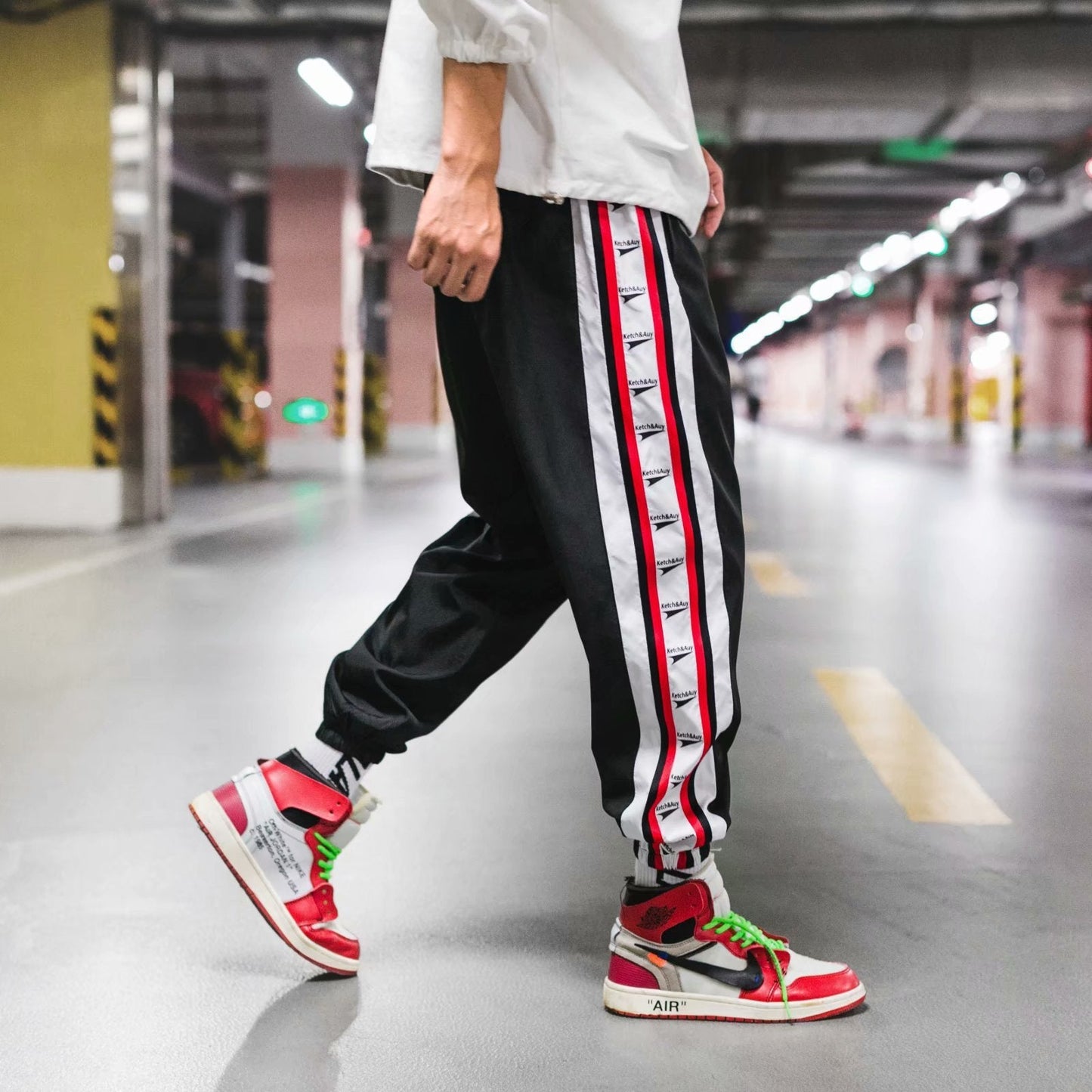 Harem Jogger Beam Foot Weatpants Hip Hop Lockere Hose für Herren