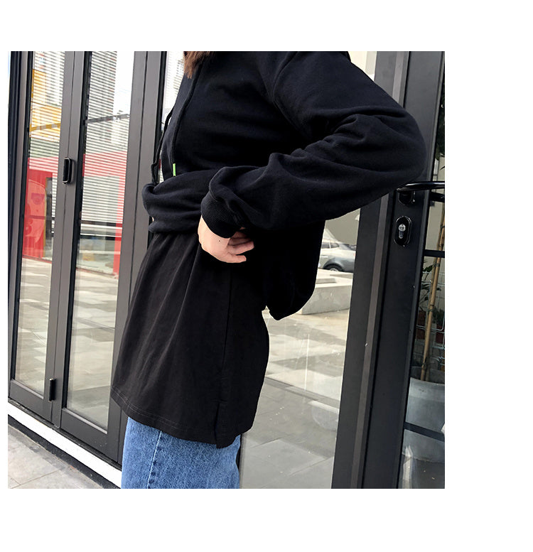 Sweatshirt sweater women pure cotton bottoming short skirt