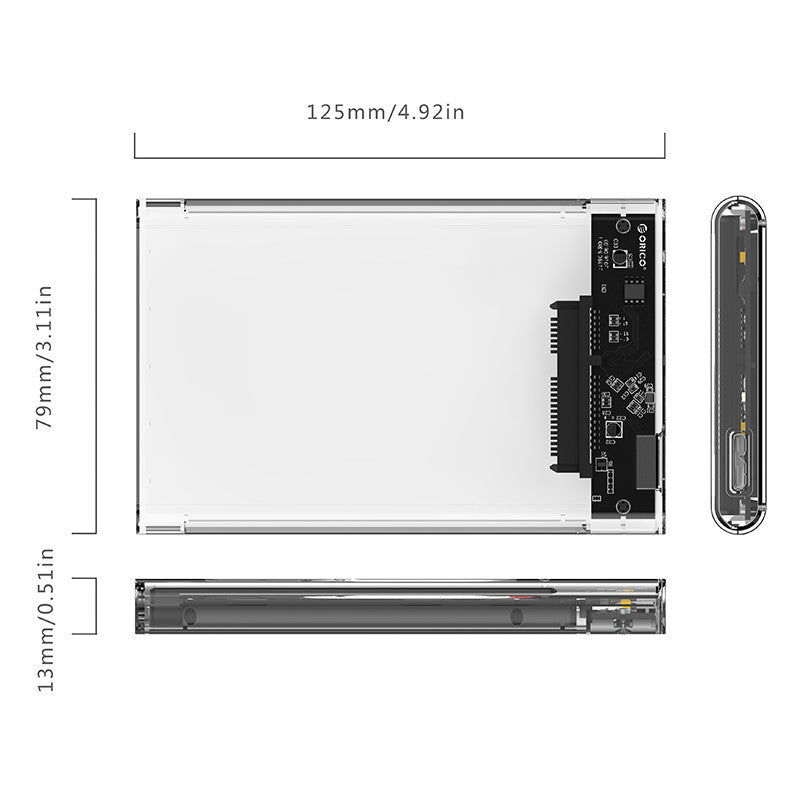 ORICO 2139U3 2,5" Notebook-Festplattengehäuse