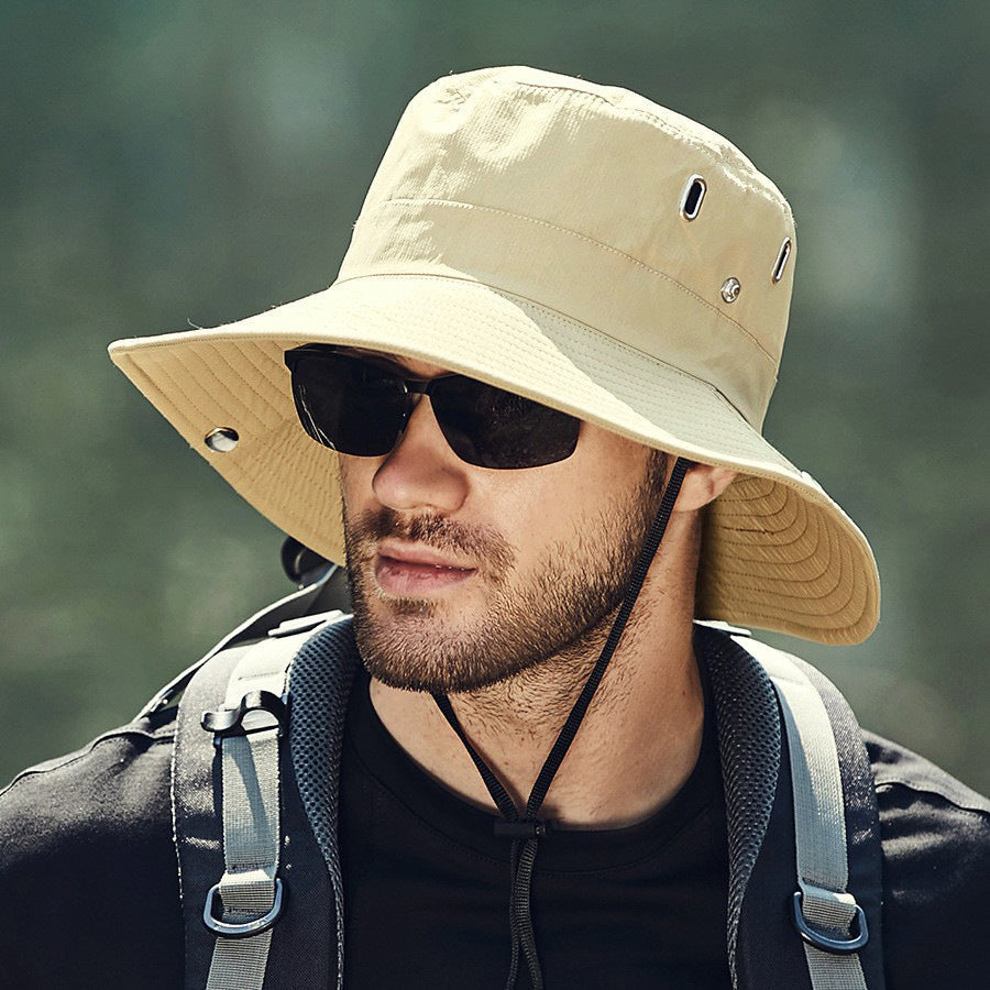 Sommer Neuer Sonnenschutzhut für Herren mit großer Krempe