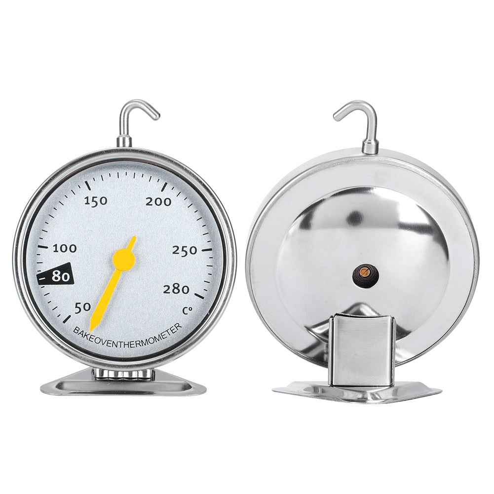 Stainless Steel Large Dial Oven Thermometer with Hook Kitchen Cooking Measuring Tools 50-280℃