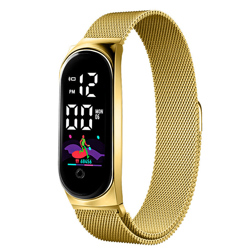 Innovatives, farbenfrohes, wasserdichtes Touchscreen-Armband und Uhr