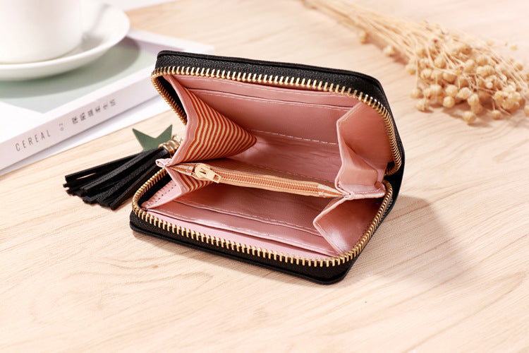 Damen Leder Kartentasche Koreanische Version