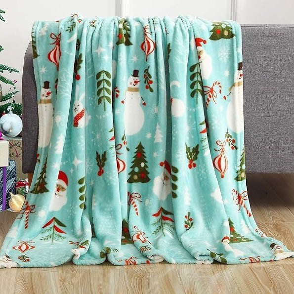 Weihnachtsflanelldecke mit 3D-Druck