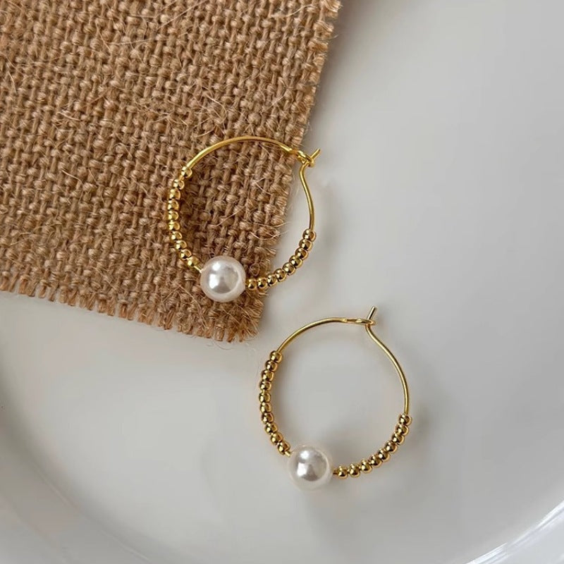 Mode personalisierte Perlenohrringe Damen