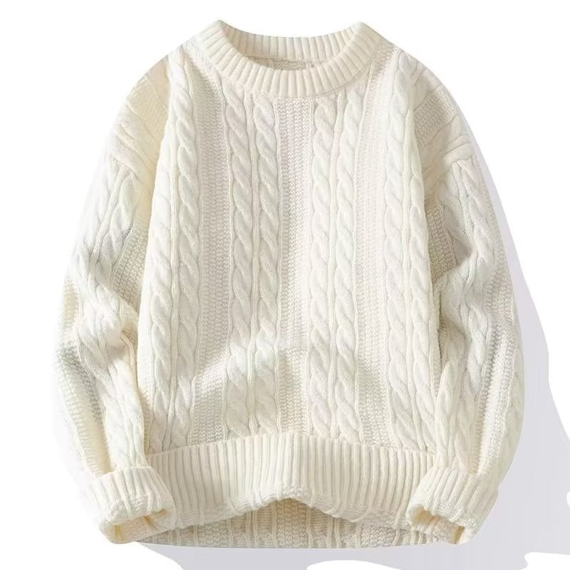 Extra dicker, warmer Pullover mit Rundhalsausschnitt für Herren