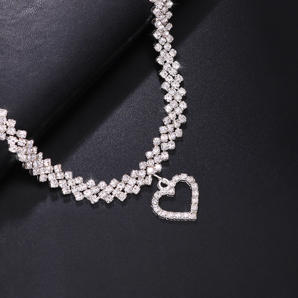 Modisches Fußkettchen mit Diamant-Strass für Damen