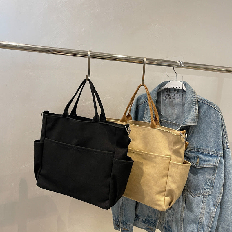 Damen Herbst Kapazität Retro Einfache Canvas Tasche