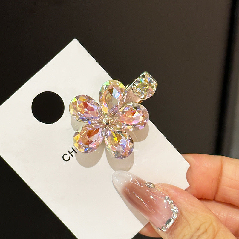 Fantasy Kristall Blumen Exquisite Seite Haarspangen