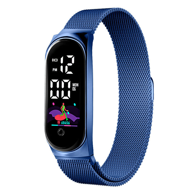 Innovatives, farbenfrohes, wasserdichtes Touchscreen-Armband und Uhr