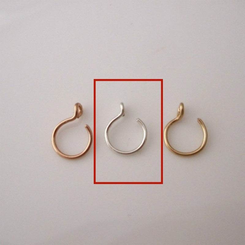 Nicht durchdringender Nasenring, plattiert, 14 Karat Gold, Nasenstecker