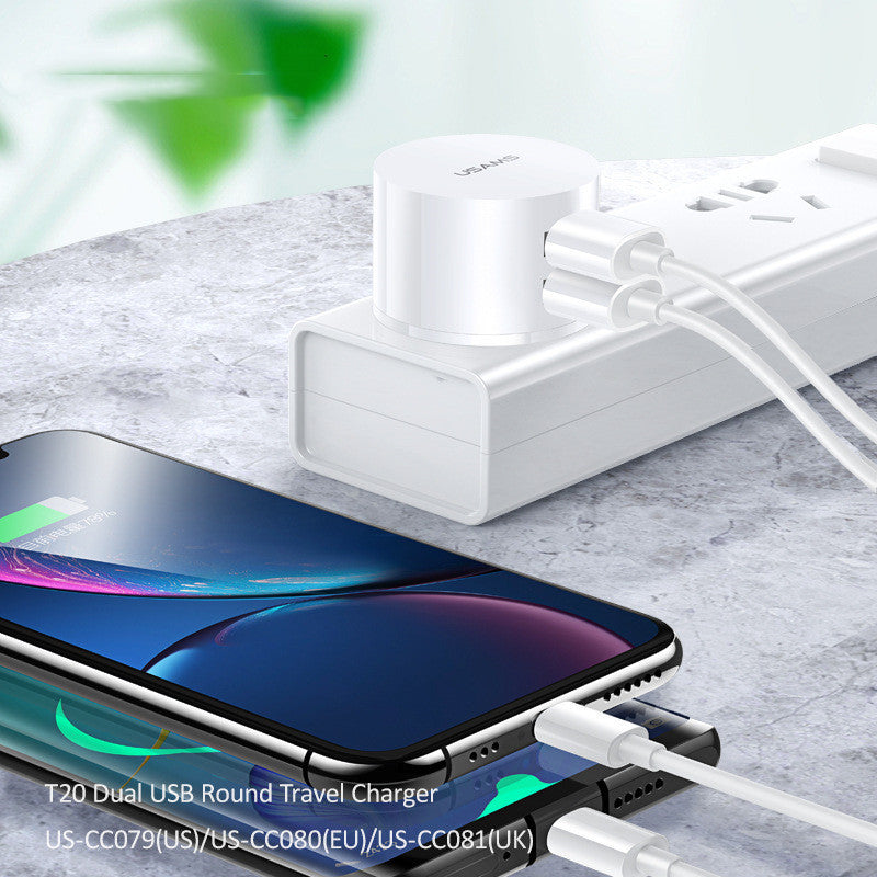 Tragbares universelles Dual-USB-Telefonladegerät