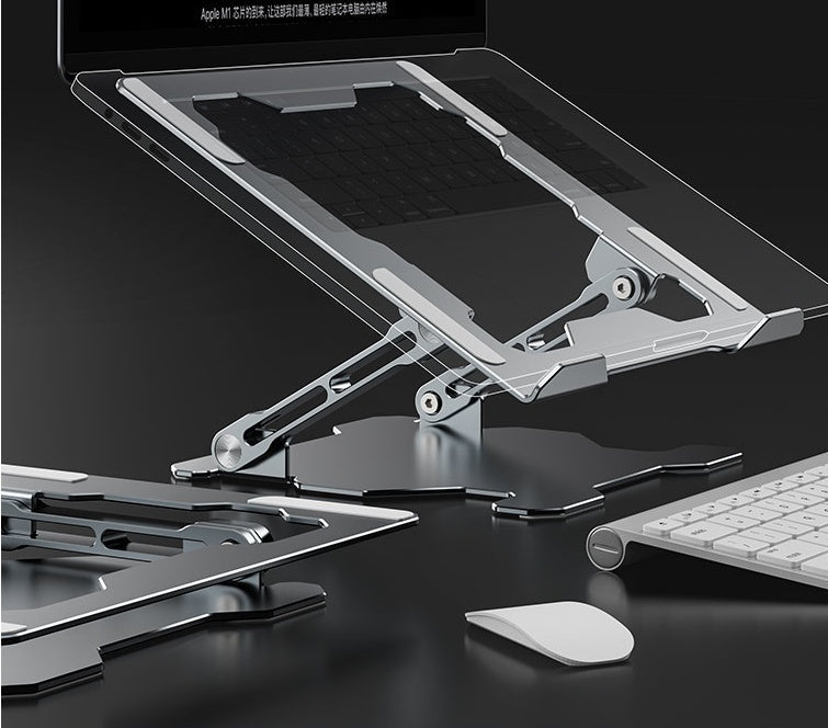 Verstellbarer Laptopständer, tragbarer Computerständer, Laptop-Riser aus Aluminiumlegierung, kompatibler Laptop-Ständerhalter