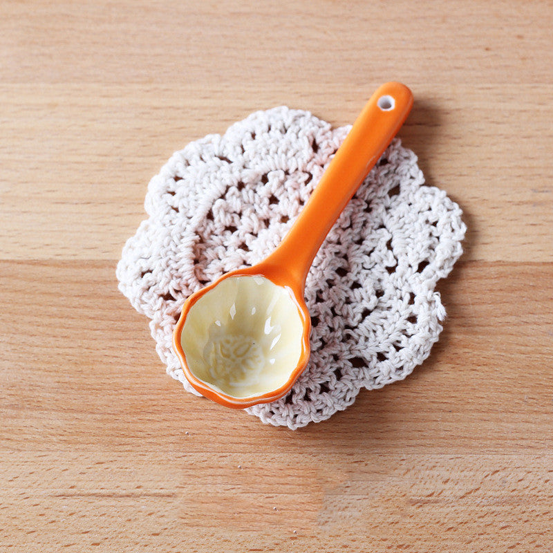 Creative Children's Healthy Underglaze Color Animal Pattern Spoon