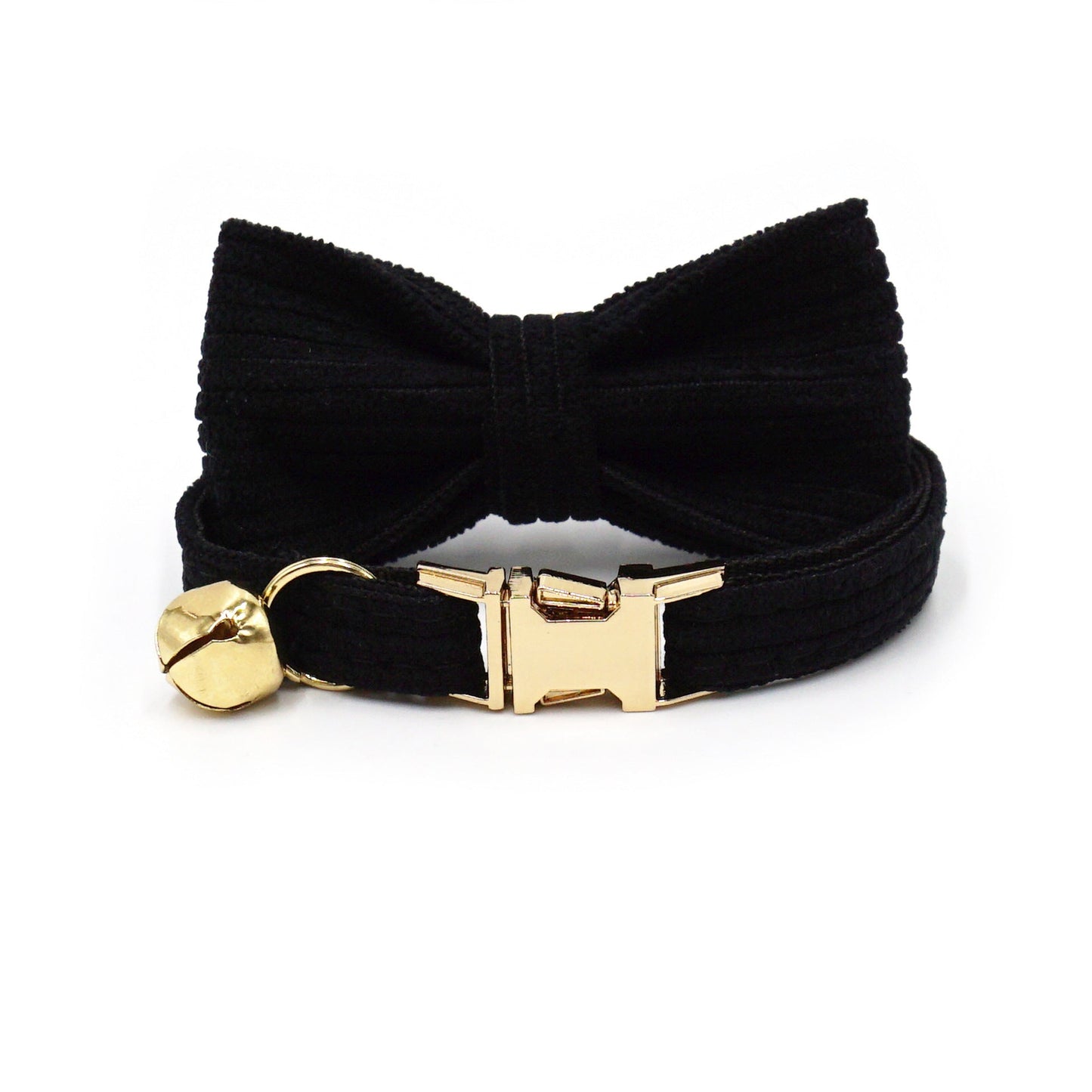 Hübsches Katzenhalsband aus Cord mit Katzenschleife