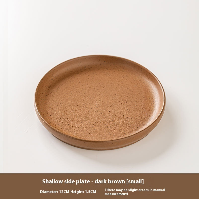 Burn Stoneware Bone Dish Good-looking Snack Specialty Hotel Vintage Ceramics