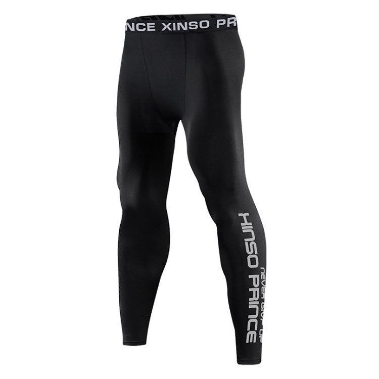 Skinny Sports Bottoming für Herren, hochelastisch, schnelltrocknend, Fitnesshose