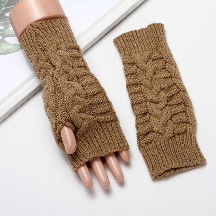Men's And Women's Extended Warm Wool Leaking Gloves