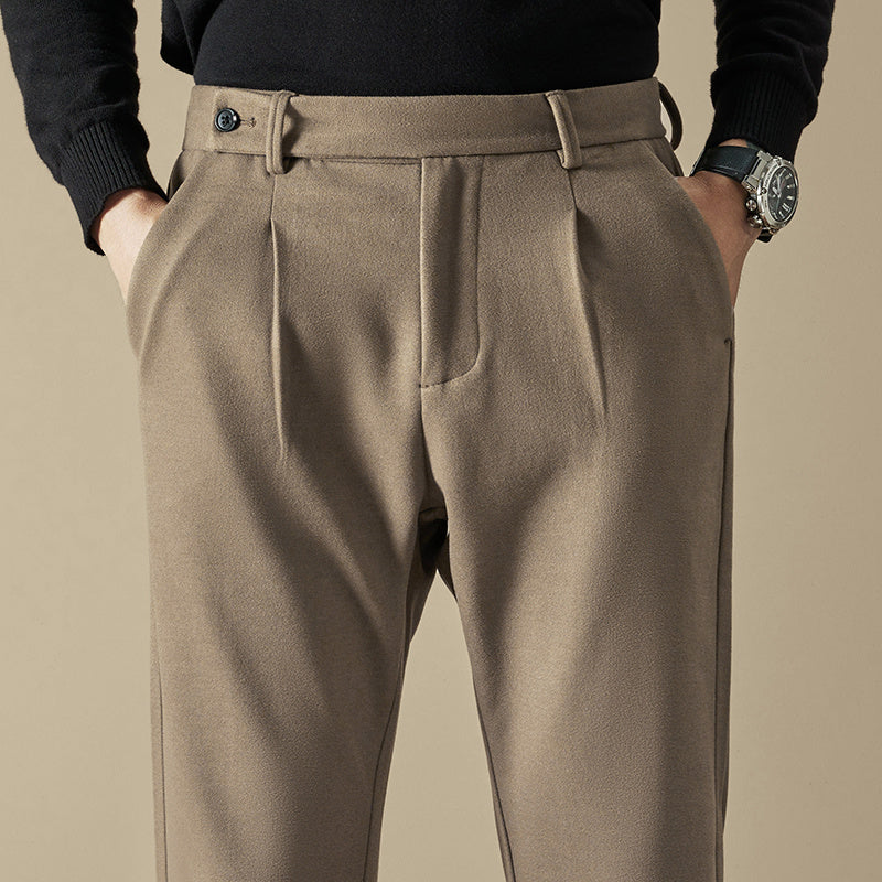 Herrenhose Locker Gerade Wollhose